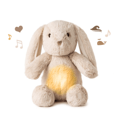 Image showing the LoveLight Billy Bunny Glowing Sound Machine with Recording Function, Beige product.