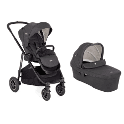 Image showing the Versatrax Pushchair & Carrycot Bundle, Shale product.