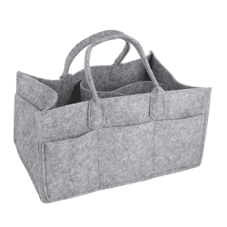 Image showing the Dream Felt Nappy Caddy Bag, Grey product.