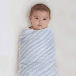 Image showing the Boutique Pack of 4 Large Cotton Muslin Swaddles, 120 x 120cm, Rising Star product.