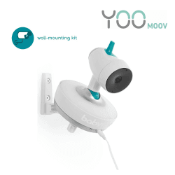 Image showing the Yoo Moov Motorised 360 Degrees 4.3" Video Baby Monitor, White product.