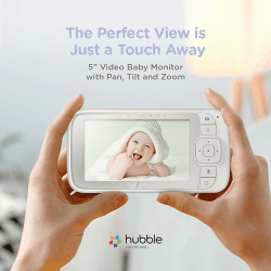 Image showing the Nursery View Pro Digital Video Baby Monitor, 5", White product.