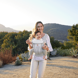 Image showing the Omni Breeze Baby Carrier, Pearl Grey product.