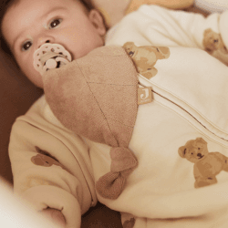 Image showing the Printed Sleeping Bag with Removable Sleeves, 2.0 - 3.0 Tog, 3 - 6 Months, Teddy Bear product.