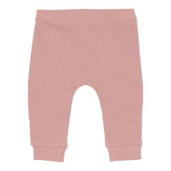 Image showing the Little Pink Flowers Ribbed Trousers, 0 - 2 Months, Vintage Pink product.