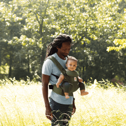 Image showing the Omni Breeze Baby Carrier, Olive Green product.