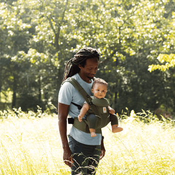 Image showing the Omni Breeze Baby Carrier, Olive Green product.