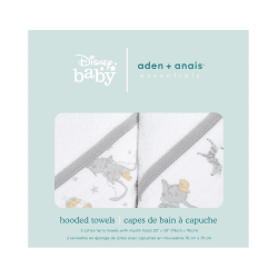 Image showing the Essentials Pack of 2 Hooded Baby Towels, 76 x 76cm, New Heights product.