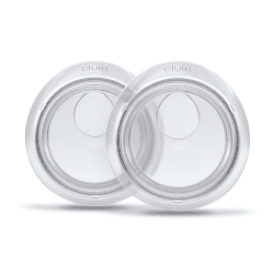Image showing the Elvie Catch Pack of 2 Silicone Milk Collection Cups, White product.