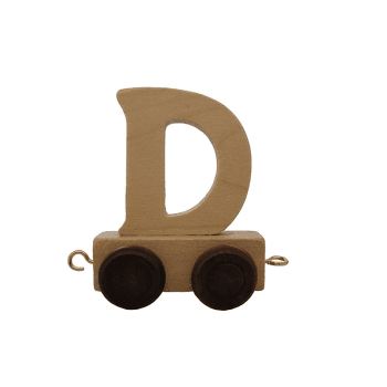 Image showing the Natural Wooden Letter D, Natural product.