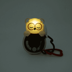 Image showing the Sweet Dreamz on the Go Owl Travel Sleep Aid & Night Light with Cry Sensor, Beige product.