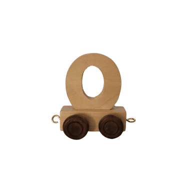 Image showing the Natural Wooden Letter O, Natural product.