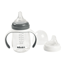 Image showing the 2 in 1 Learning Cup, 210ml, Mineral Grey product.