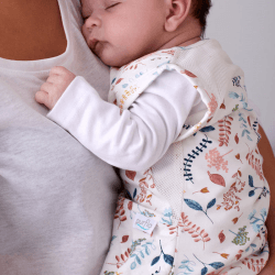 Image showing the Swaddle to Sleep Sleeping Bag, 2.5 TOG, 0 - 4 Months, Botanical product.