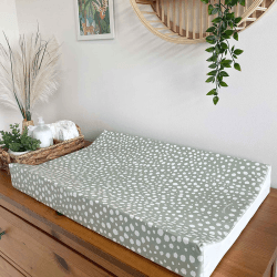 Image showing the Anti Roll Changing Mat, Sage Spotty product.