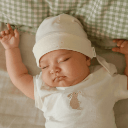 Image showing the Printed Jersey Hat, 0 - 3 Months, Wild Chamomile product.