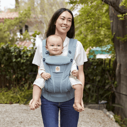 Image showing the Omni Breeze Baby Carrier, Slate Blue product.