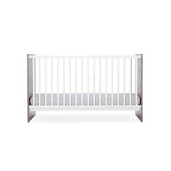 Image showing the Enzo Cot Bed excl. Mattress, Truffle Oak/White product.