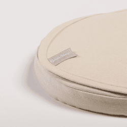 Image showing the Waterproof Moses Basket & Carrycot Mattress Protector, 30 x 70 cm, Natural product.