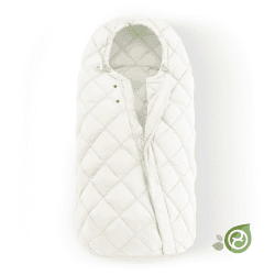 Image showing the Snøgga Puffer Footmuff, Seashell Beige product.