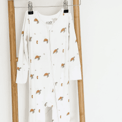 Image showing the Ocean Bamboo Zip Sleepsuit, 3 - 6 Months product.