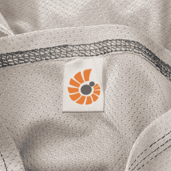 Image showing the Aura Mesh Breathable Baby Sling Wrap, Soft Grey product.