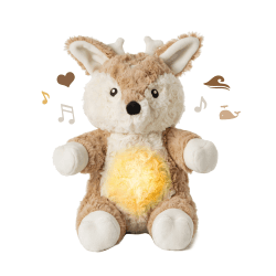 Image showing the LoveLight Finley Fawn Glowing Sound Machine with Recording Function, Orange product.