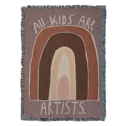 Image showing the Rainbow Recycled Cotton Wall Tapestry, 140 x 100cm, Multi product.