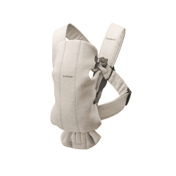 Image showing the Mini Baby Carrier, 3D Jersey, Light Beige product.