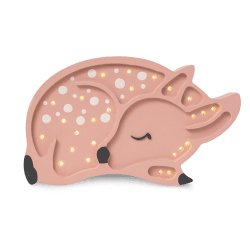 Image showing the Wooden Deer Lamp, Forest Light Brown product.