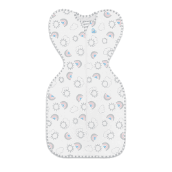 Image showing the Designer Original Swaddle Sleeping Bag, 0.5 Tog, 3 - 6 Months, Rainbow product.