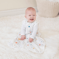 Image showing the Boutique Silky Soft Bamboo Sleeping Bag, 1.0 Tog, 0 - 6 Months, Stargaze product.