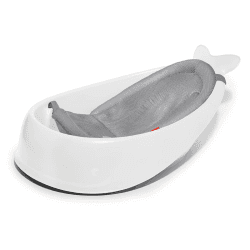 Image showing the Moby Smart Sling 3 Stage Baby Bath Tub, White product.