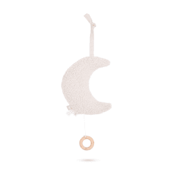 Image showing the Musical Pull Soft Toy Moon, Nougat product.