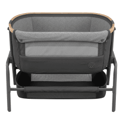 Image showing the Iora  Eco Bedside Crib, Essential Graphite product.