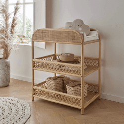 Image showing the Aria Rattan Changing Table, Rattan product.