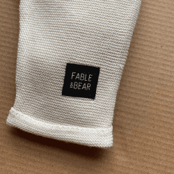 Image showing the Fable Knitted Joggers, 0 - 3 Months, Natural White product.