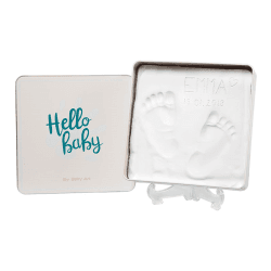 Image showing the Essentials Square Imprint Tin, White product.