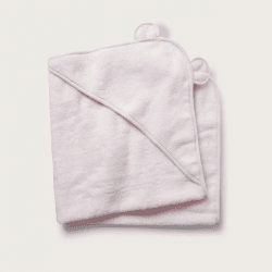 Image showing the Girls Bear Hooded Towel, 76 x 76cm, Pink product.
