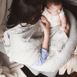 Image showing the Printed Nursing Pillow, Nature Trail product.