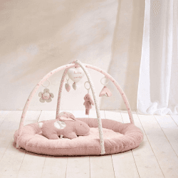 Image showing the Welcome to the World Baby Gym and Activity Playmat, Pink product.