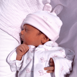 Image showing the Mouse Magnetic Fastening Sleepsuit Onesie, 6 Months, Pink product.