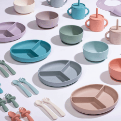 Image showing the 6 Piece Ultimate Silicone Weaning Set, Sea Salt product.