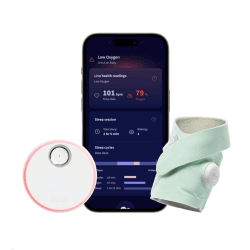 Image showing the Dream Sock Smart Baby Monitor, Mint product.