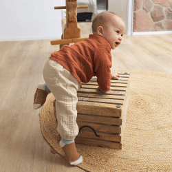 Image showing the Muslin Pants GOTS, 3 - 6 Months, Nature product.