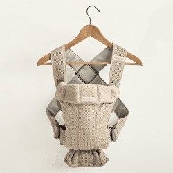 Image showing the Mini Baby Carrier, 3D Mesh, Grey Beige product.