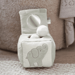 Image showing the Interactive Sensory Animal Cube, Grey/White product.
