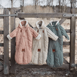 Image showing the Pramsuit, 6 - 12 Months, Blushing Pink product.