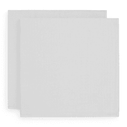 Image showing the Pack of 2 Muslin Swaddles, 115 x 115cm, White product.