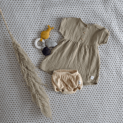Image showing the Muslin Bloomer GOTS, 3 - 6 Months, Nature product.